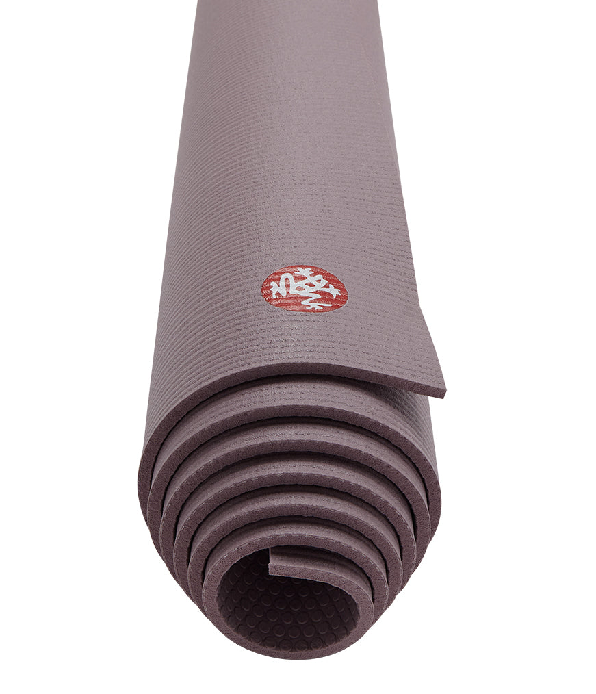 Manduka PRO 6mm Yoga Mat - Elderberry - rolled end on | Manduka NZ