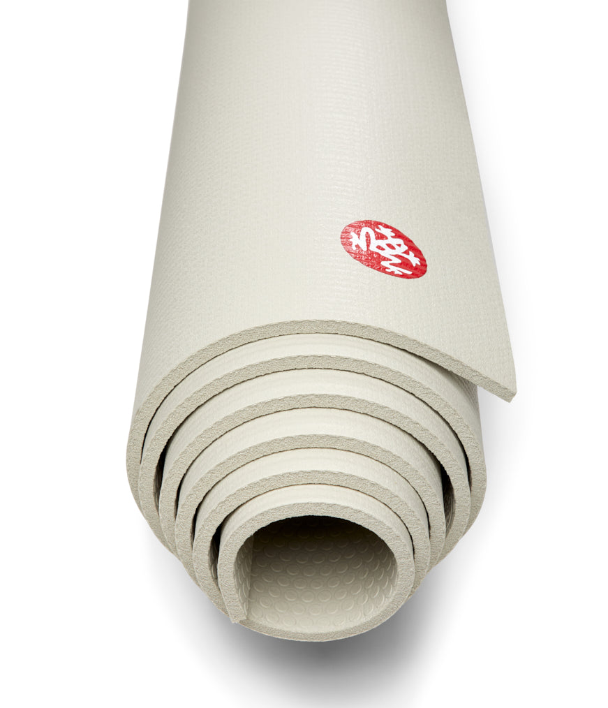 Manduka PRO 6mm Yoga Mat - Sand - rolled end on | Manduka NZ
