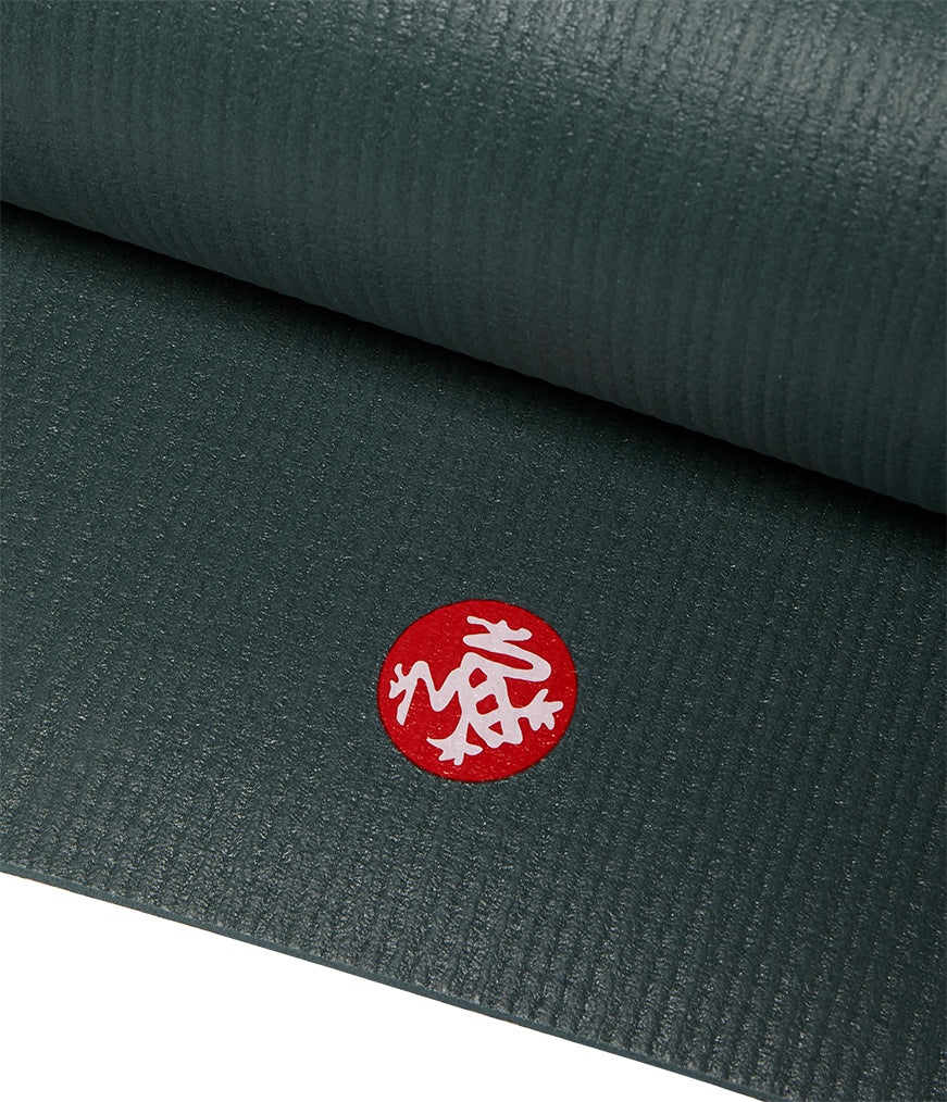 Manduka PRO 6mm Extra Large - Long & Wide - Sage - logo shown on edge | Manduka NZ