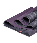 Manduka eKOLite 4mm Yoga Mat - Black Amethyst Marbled - folded | Manduka NZ