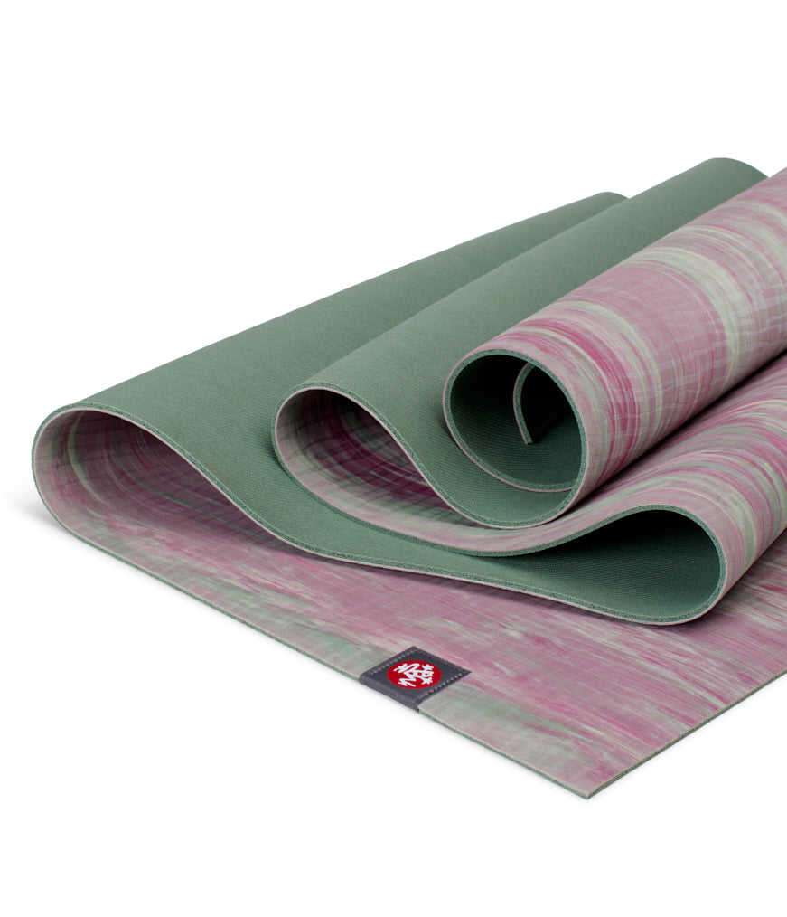 Manduka eKOLite 4mm Yoga Mat - Leaf Marbled - folded | Manduka NZ