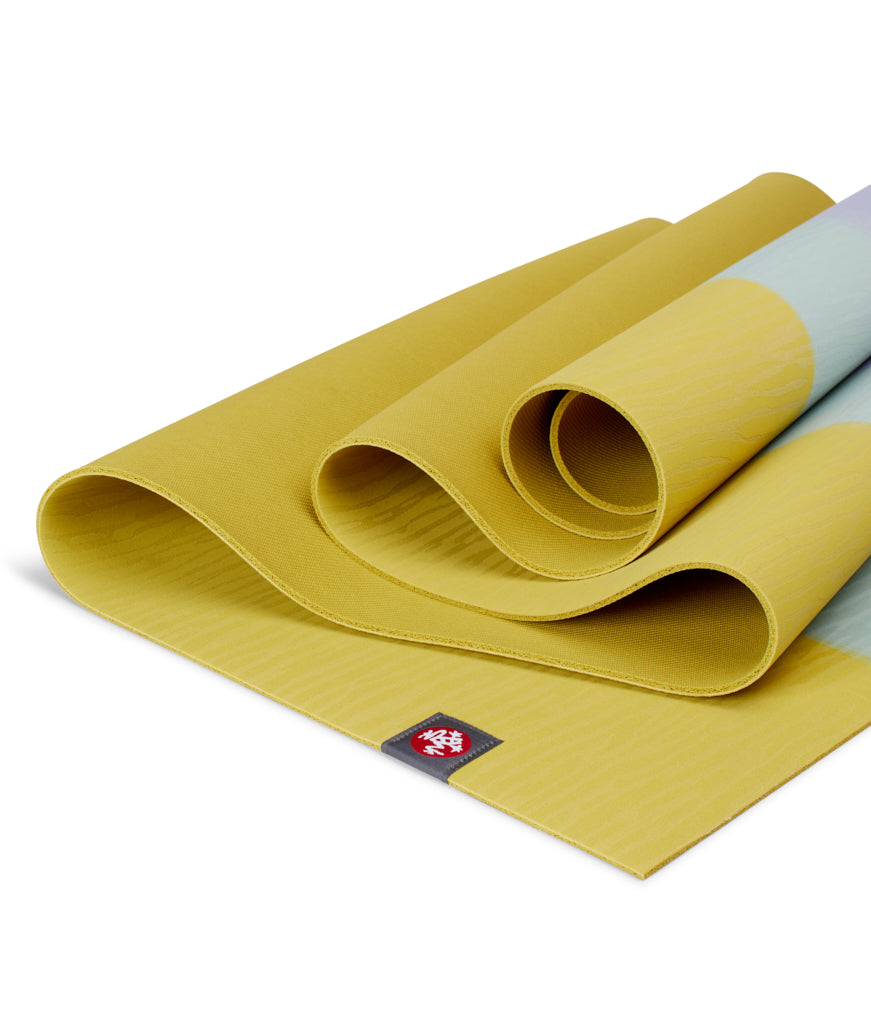 Manduka eKOLite 4mm Yoga Mat - Bamboo Stripe - folded | Manduka NZ