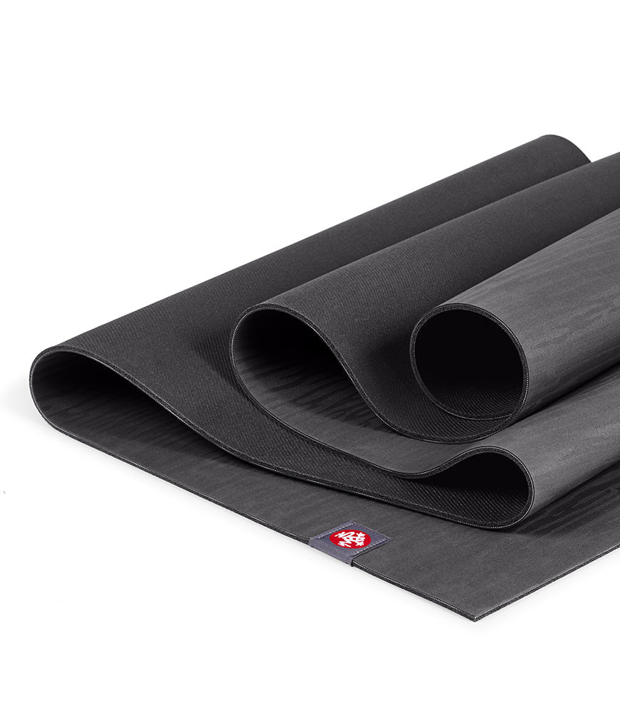 Manduka eKOLite 5mm Yoga Mat - Charcoal - folded | Manduka NZ