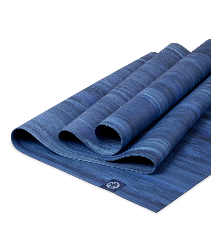 Manduka eKO Superlite 1.5mm Yoga Mat - Blue Moon Marble - folded | Manduka NZ