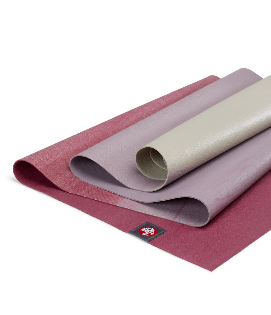 Manduka eKO Superlite 1.5mm Yoga Mat - Elderberry Dip - folded | Manduka NZ