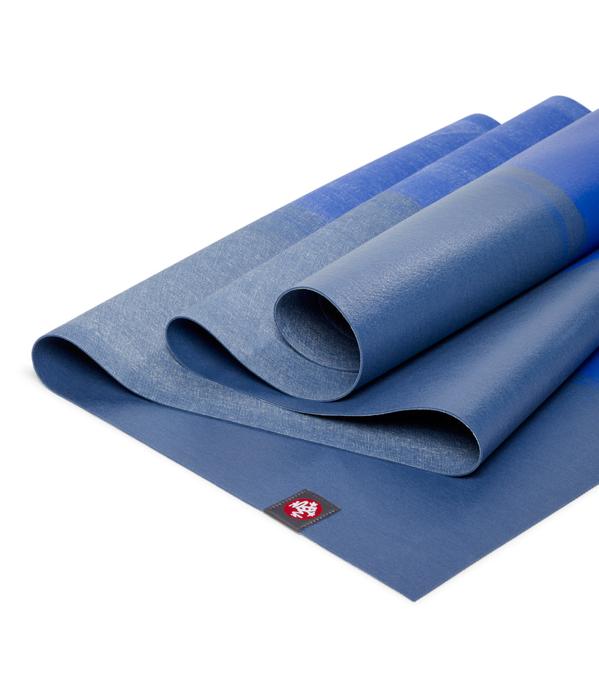 Manduka eKO Superlite 1.5mm Yoga Mat - Amethyst Stripe - folded | Manduka NZ
