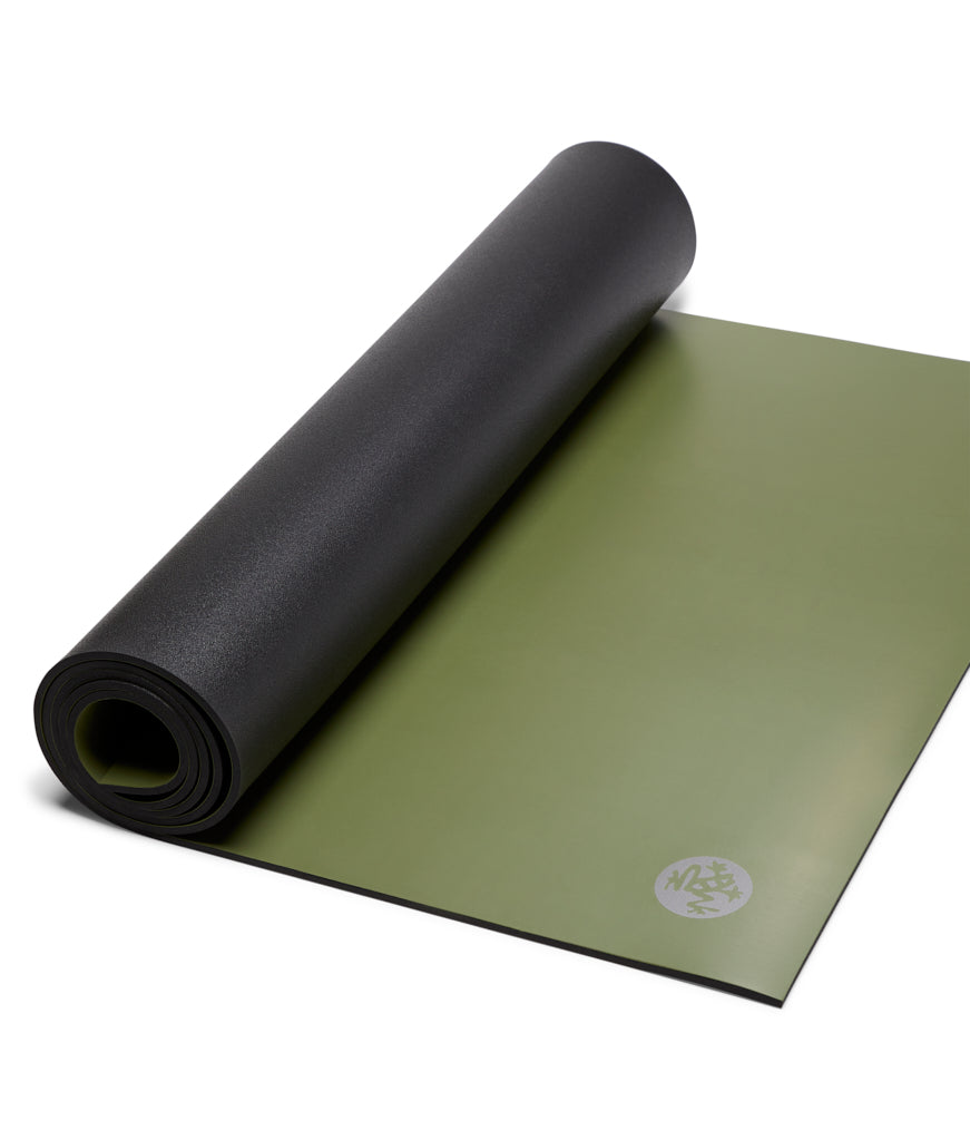 Manduka GRP Adapt 5mm Yoga Mat - La Rana - part rolled | Manduka NZ