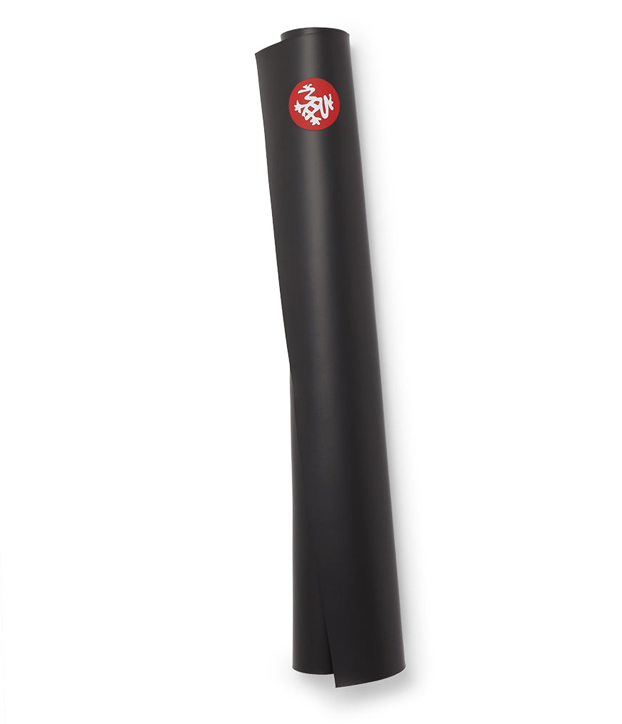 Manduka GRP Adapt Travel Yoga Mat 1.5mm - Carbon Black - rolled vertical | Manduka NZ