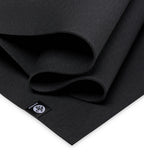Manduka X 5mm Yoga Mat - Black - Folded | Manduka NZ