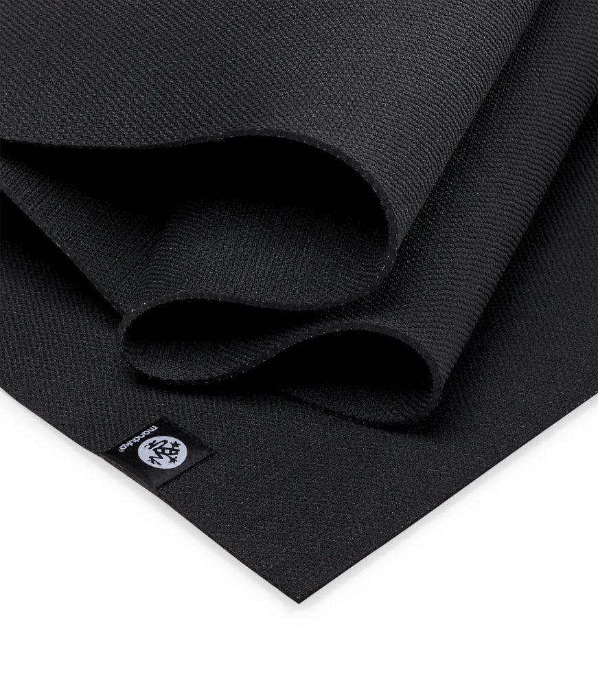 Manduka X 5mm Yoga Mat - Black - Folded | Manduka NZ