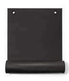 Manduka ENDURA Fitness Mat 10mm - part rolled, vertical, gromets showing | Manduka NZ