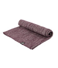 Manduka Shala Yoga Rug - Indulge Heather - part rolled | Manduka NZ