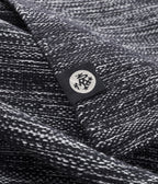Manduka Shala Yoga Rug - Black Heather - close-up incl. logo | Manduka NZ