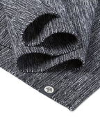 Manduka Shala Yoga Rug - Black Heather - folded | Manduka NZ