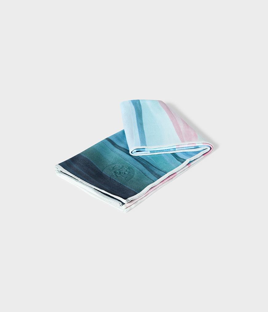 Manduka eQua Hand Towel - Ebb and Flow - folded | Manduka NZ