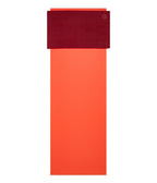 Manduka eQua Hand Towel - Verve - placed on a yoga mat | Manduka NZ
