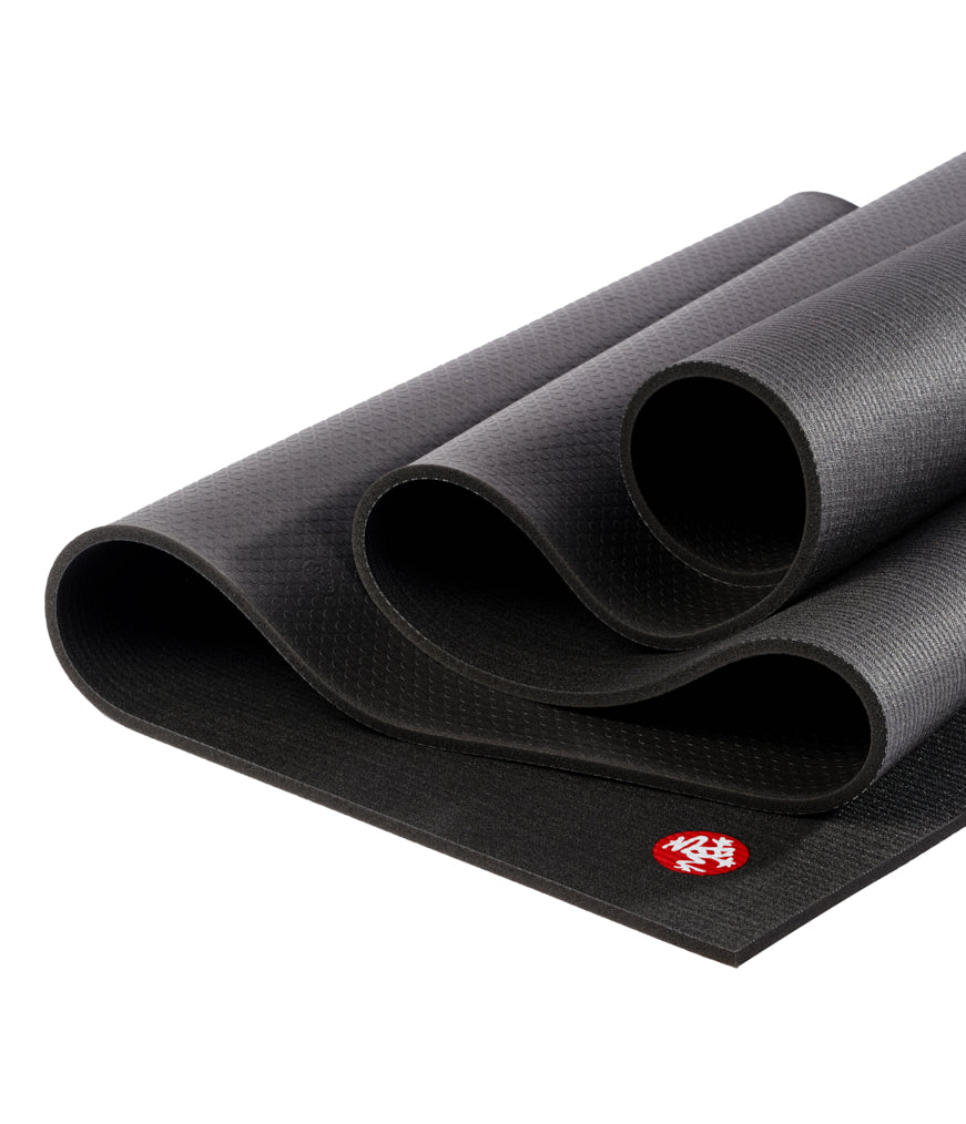 Manduka PRO 6mm Yoga Mat - Black - folded | Manduka NZ