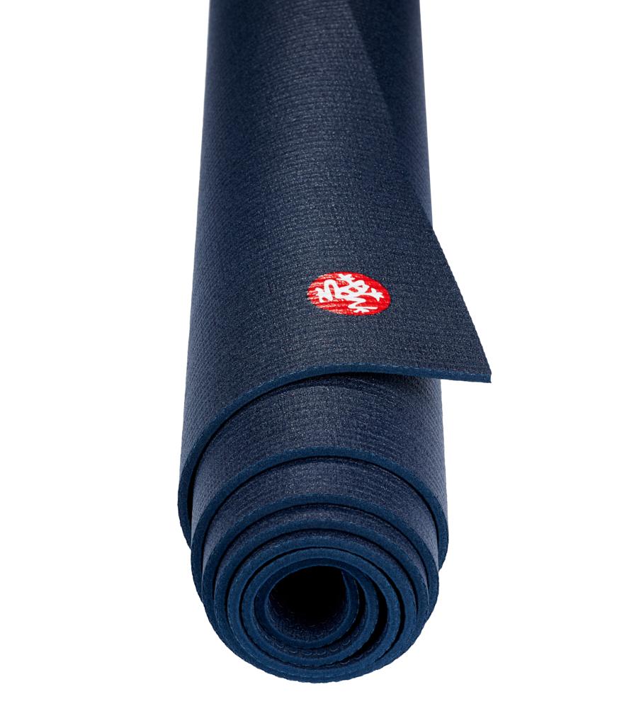 Manduka PROLite 5mm - Midnight - rolled end on | Manduka NZ