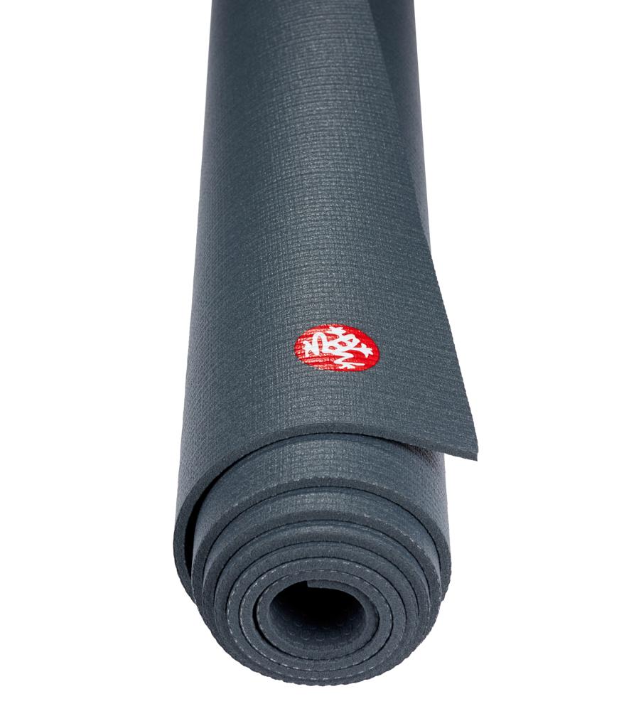 Manduka PROLite 5mm - Thunder - rolled end on | Manduka NZ