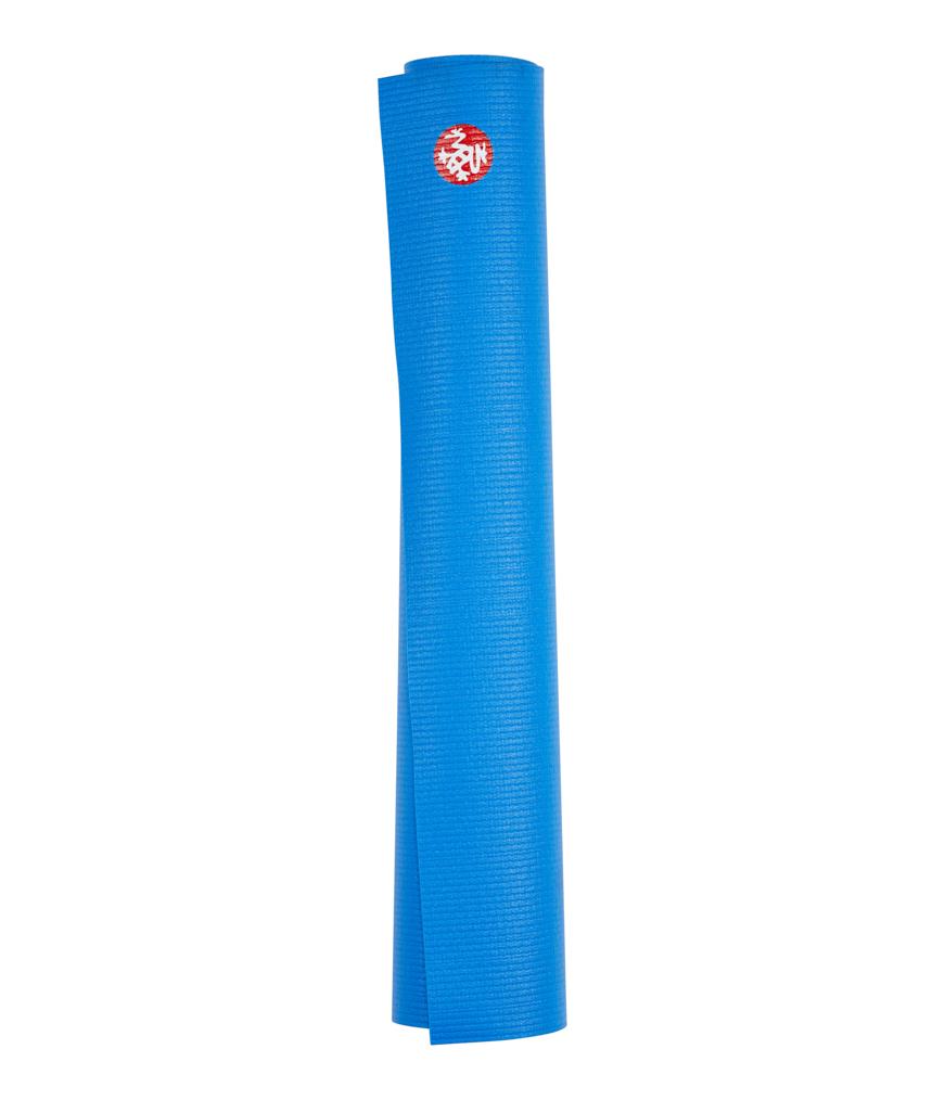 Manduka PRO Travel 2.5mm Yoga Mat - Be Bold Blue - rolled vertical | Manduka NZ