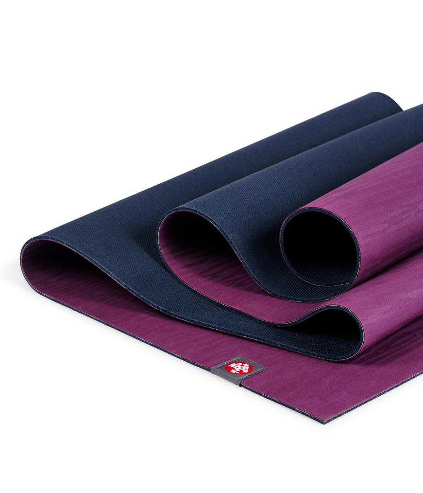 Manduka eKOLite 5mm Yoga Mat - Acai Midnight - folded | Manduka NZ
