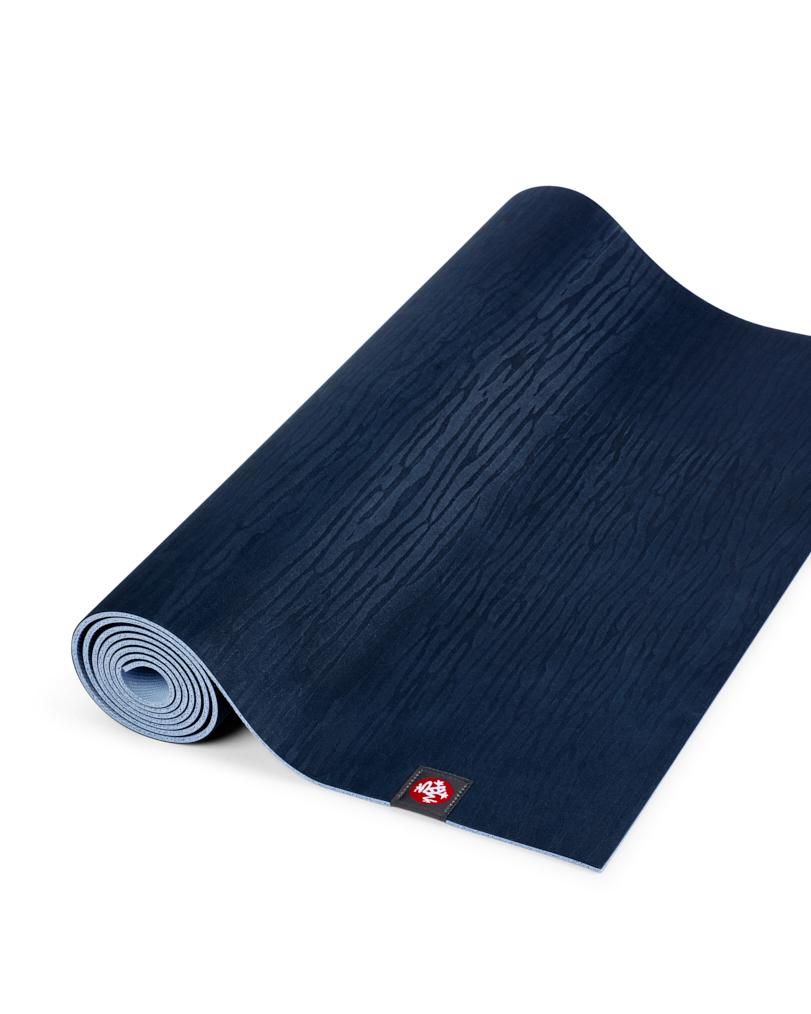 Manduka eKOLite 4mm Yoga Mat - Midnight - part rolled | Manduka NZ