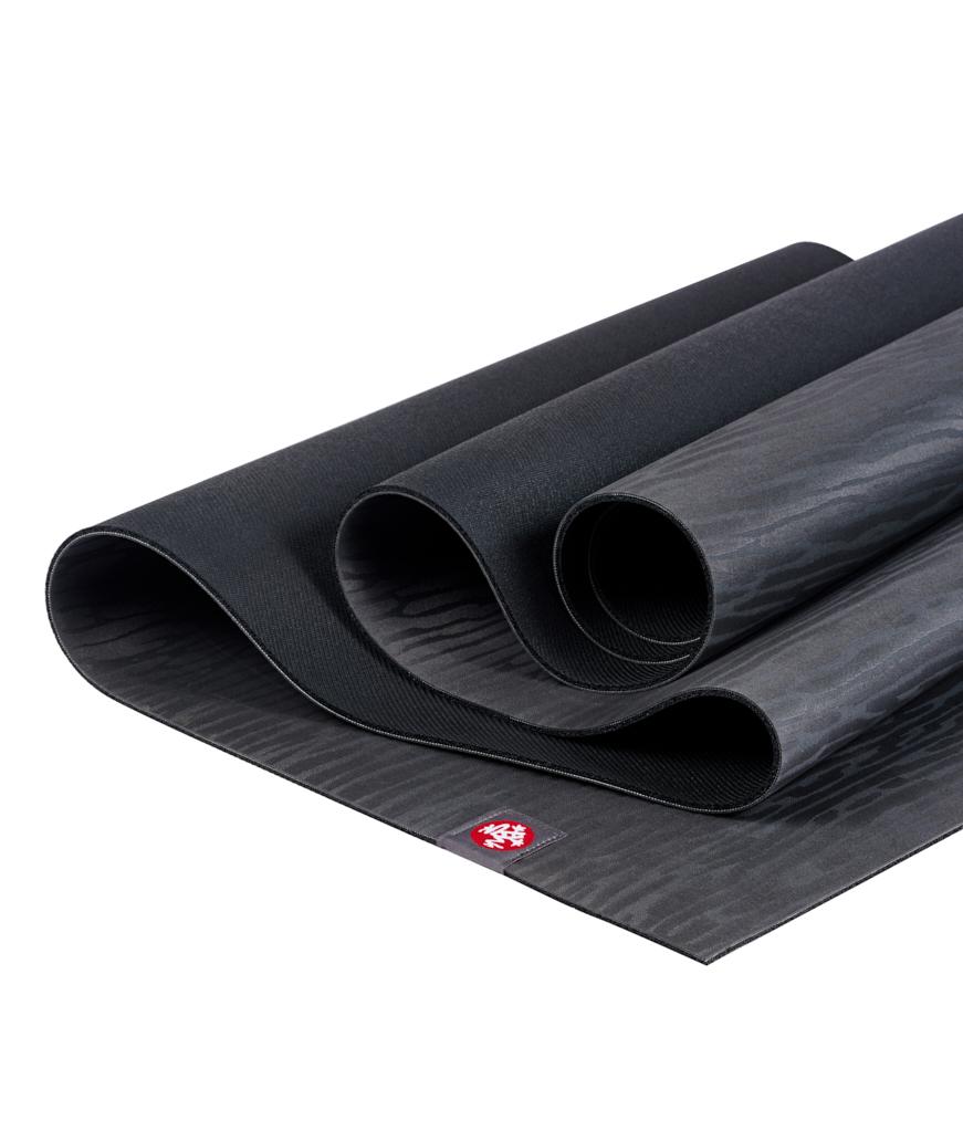 Manduka eKOLite 4mm Yoga Mat - Charcoal - folded | Manduka NZ