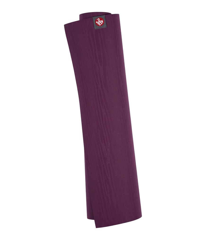 Manduka eKOLite 4mm Yoga Mat - Acai Midnight - rolled vertical | Manduka NZ