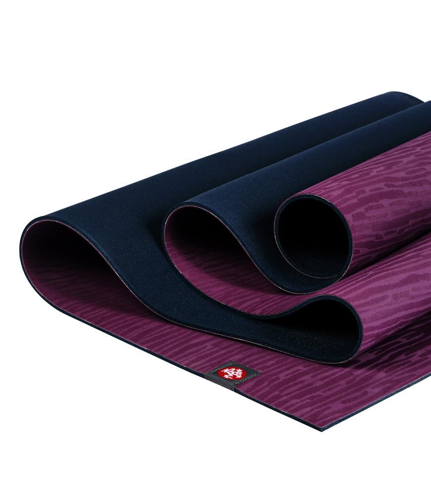 Manduka eKOLite 4mm Yoga Mat - Acai Midnight - folded | Manduka NZ