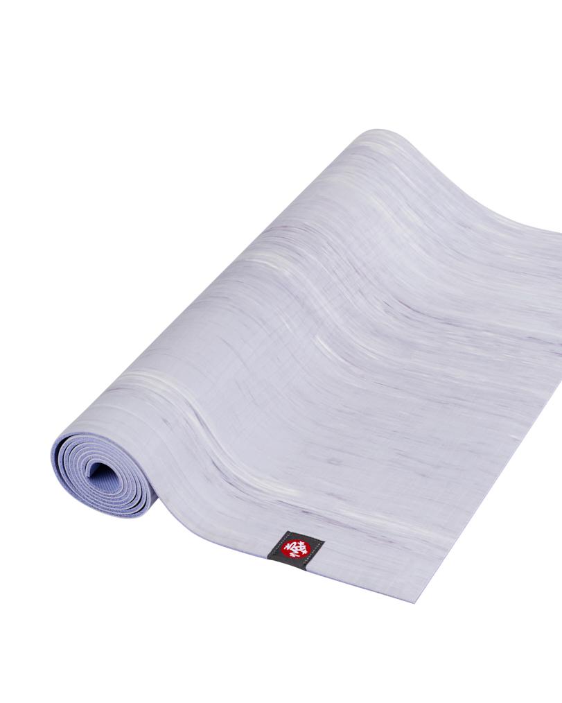 Manduka eKOLite 4mm Yoga Mat - Cosmic Sky Marbled - part rolled | Manduka NZ