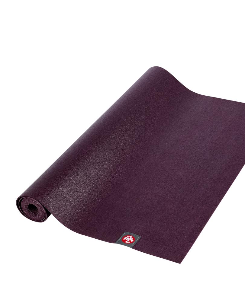 Manduka eKO Superlite 1.5mm Yoga Mat - Acai - part rolled | Manduka NZ