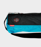 Manduka Breathe Easy Yoga Mat Bag - Harbour - Horizontal - top section with strap | Manduka NZ