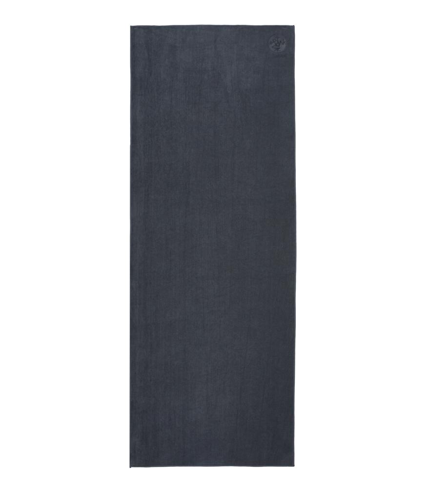 Manduka eQua Mat Towel - Thunder - unrolled | Manduka NZ