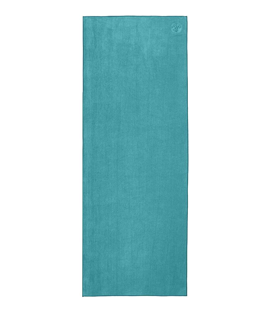 Manduka eQua Mat Towel - Tropical Surf - unrolled | Manduka NZ