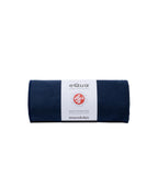 Manduka eQua Mat Towel - Midnight - rolled | Manduka NZ