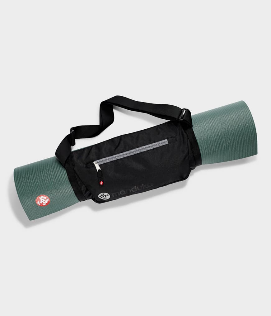 Manduka Go Play 3.0 Mat Carrier - Black - with PROLite Sage mat inside | Manduka NZ