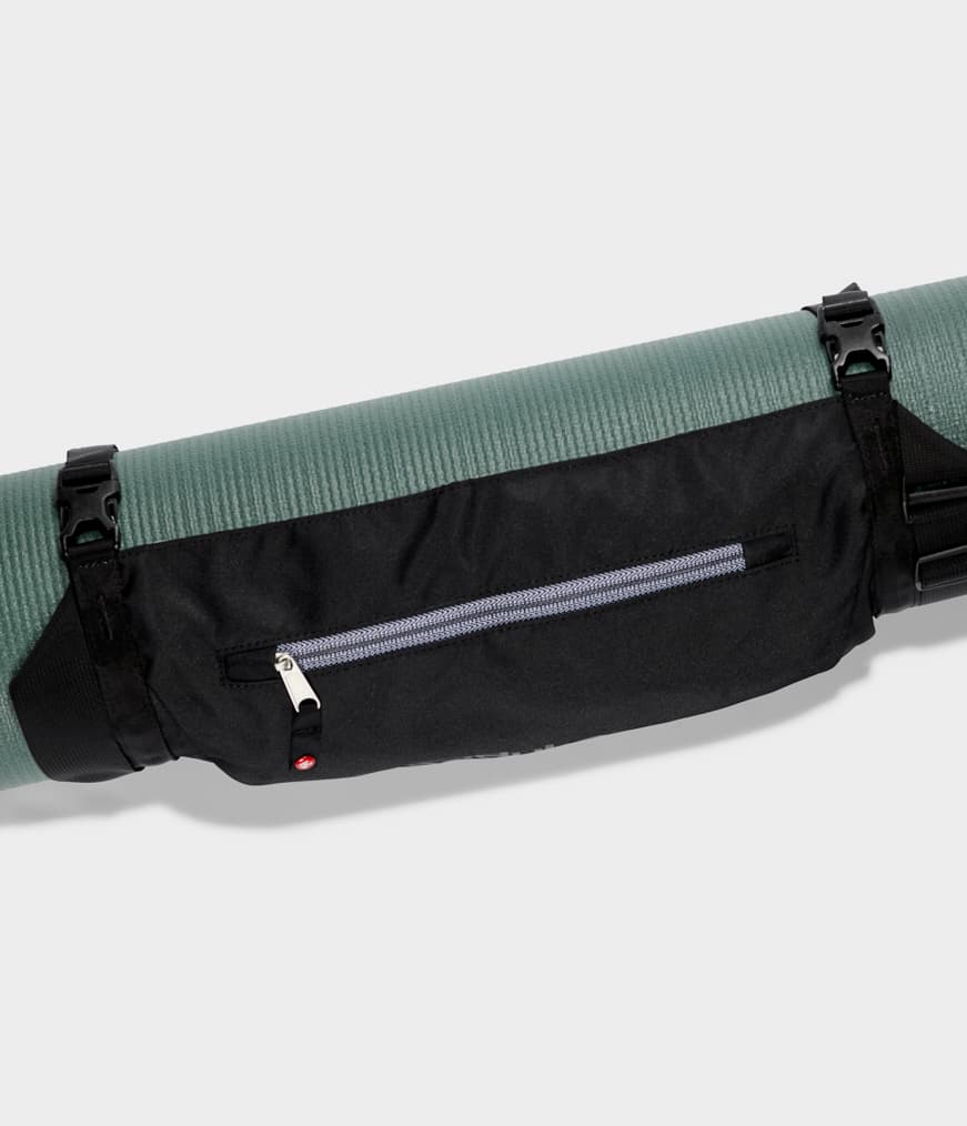 Manduka Go Play 3.0 Mat Carrier - Black - close-up | Manduka NZ