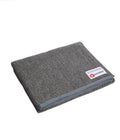 Manduka Luxury Recycled Wool Blanket - Sediment - folded | Manduka NZ