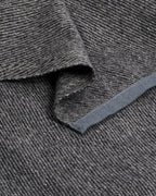 Manduka Luxury Recycled Wool Blanket - Sediment - close up of weave and edge | Manduka NZ