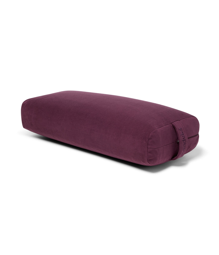 Manduka Enlight Rectangular Bolster - Indulge - 45 degree angle view | Manduka NZ