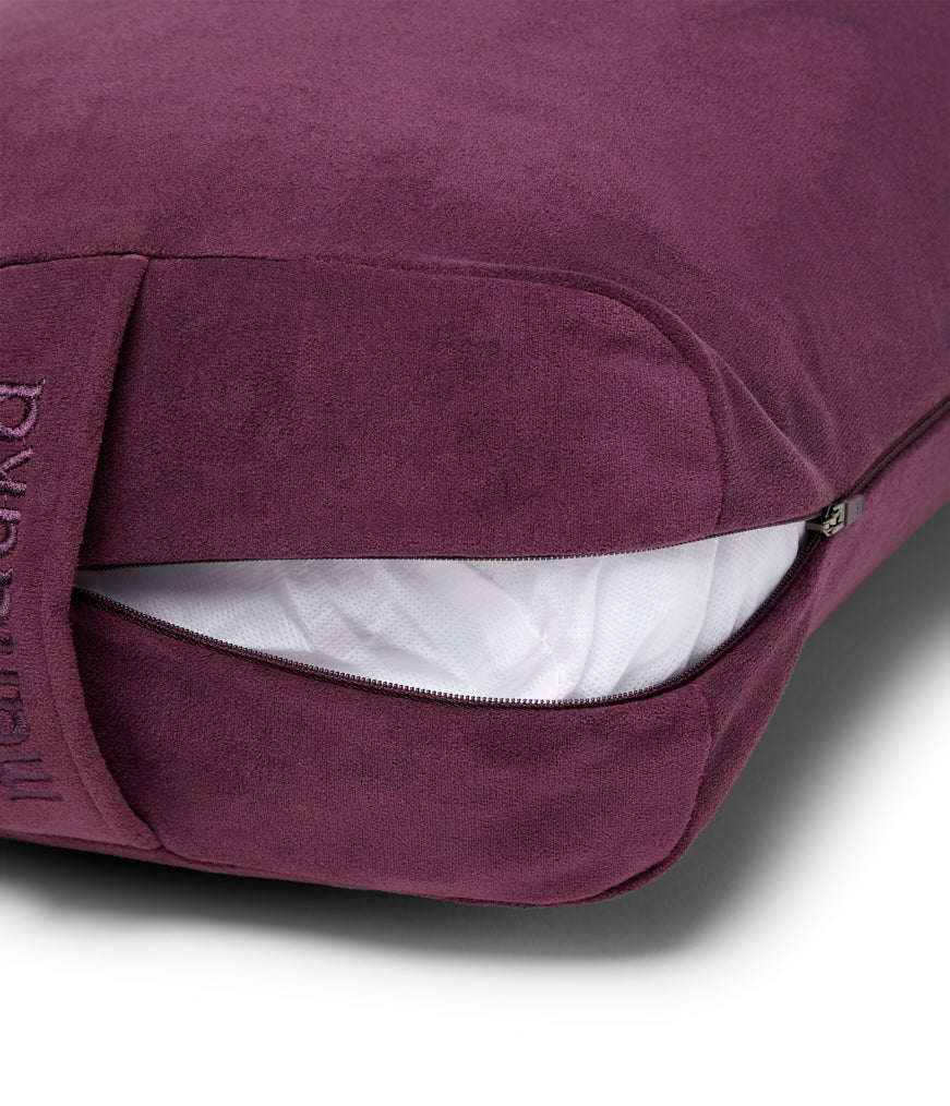 Manduka Enlight Rectangular Bolster - Indulge - exposed filling | Manduka NZ
