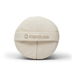 Manduka Enlight Round Bolster - Sand - side on + handle | Manduka NZ