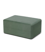 Manduka Recycled Foam Block - Sage - profile view | Manduka NZ