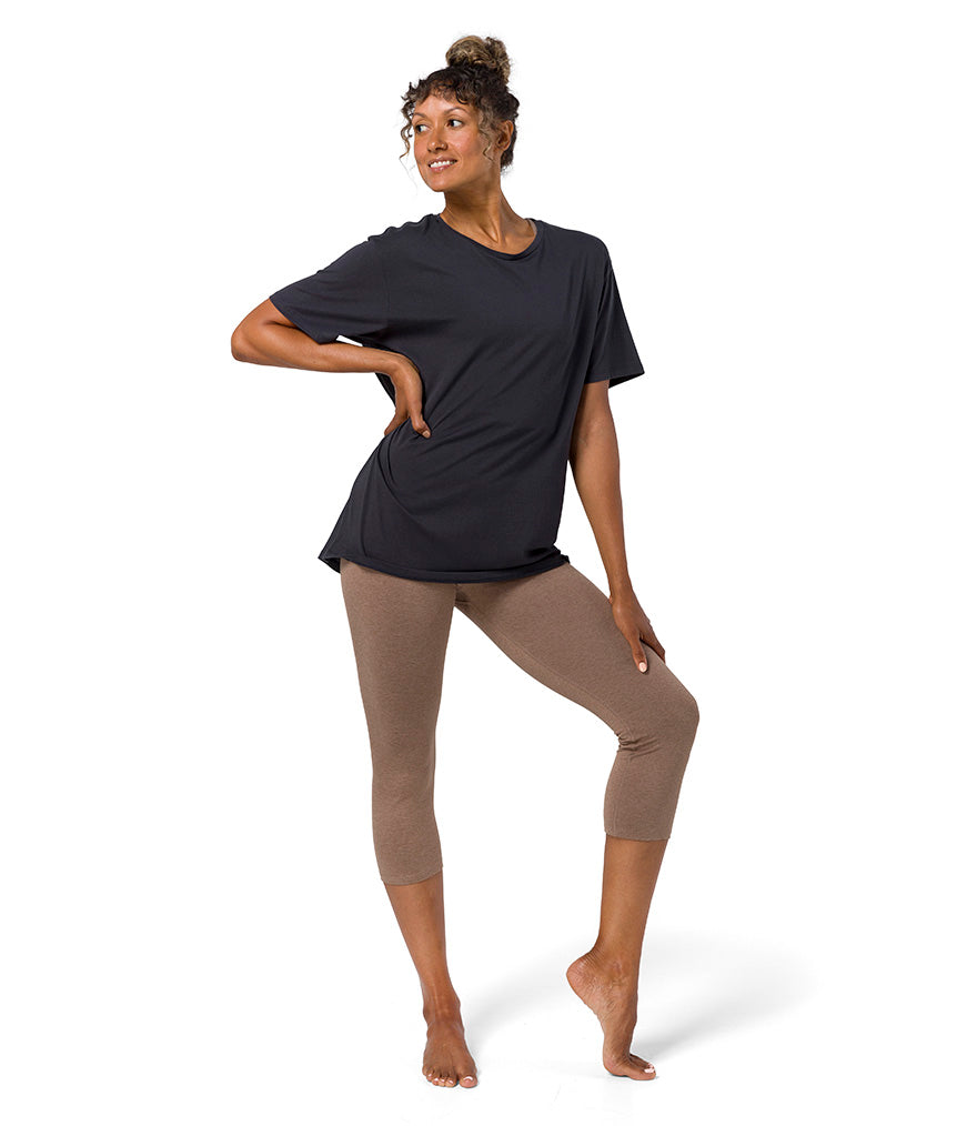 Vinyassa Tee - Phantom - Front View - Gallery Image 1 | Manduka | Manduka NZ