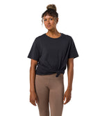 Vinyassa Tee - Phantom - Front View - Gallery Image 4 | Manduka | Manduka NZ