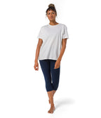 Vinyassa Tee - White - Front View - Gallery Image 2 | Manduka | Manduka NZ