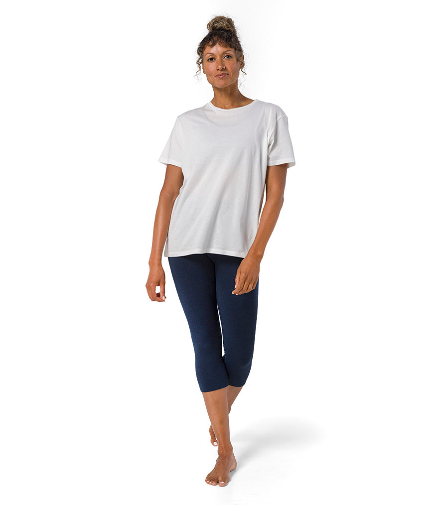Vinyassa Tee - White - Front View - Gallery Image 2 | Manduka | Manduka NZ