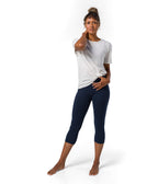 Vinyassa Tee - White - Front View - Gallery Image 6 | Manduka | Manduka NZ
