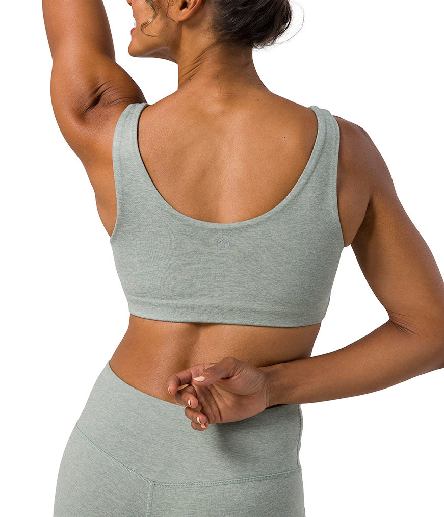 Dhara Bra - Avian Heather - Rear View - Gallery Image 10 | Manduka | Manduka NZ