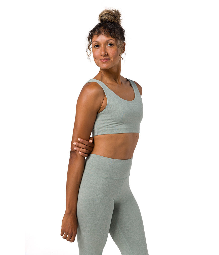 Dhara Bra - Avian Heather - Side View - Gallery Image 3 | Manduka | Manduka NZ